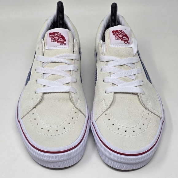 Vans Unisex Classic White Navy Suede SK8-Low Athletic Shoes Men 5.5 Women 7 New main image 8